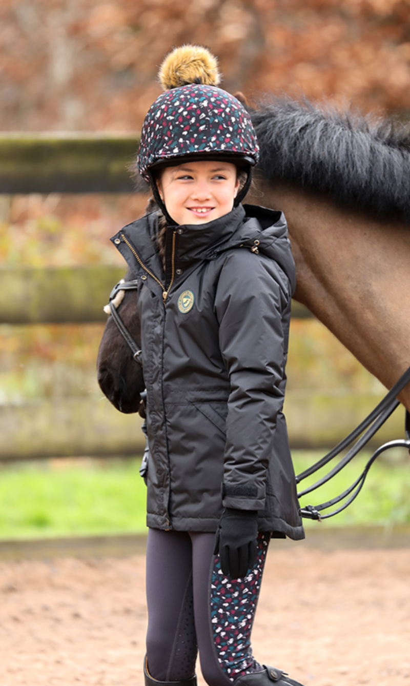 Aubrion Woodford Coat - Young Rider charcoal-2